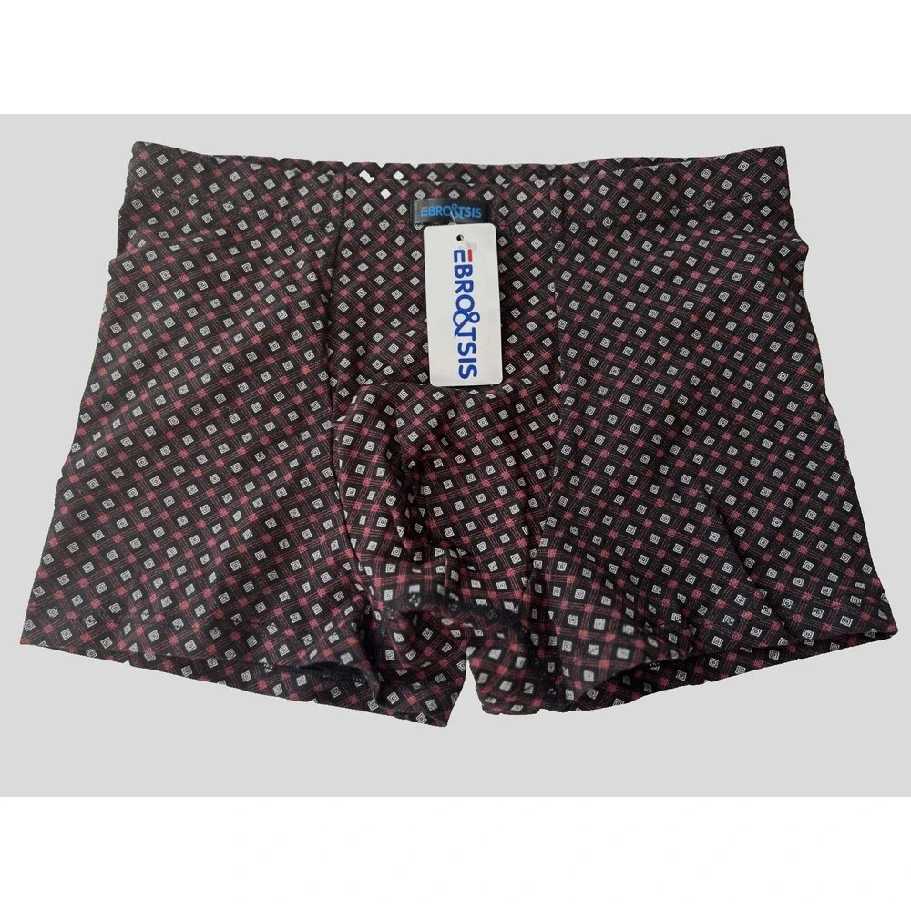 Men's XS Multicolor Print Trunks Underwear Trunk Boxer Briefs Soft Breathable